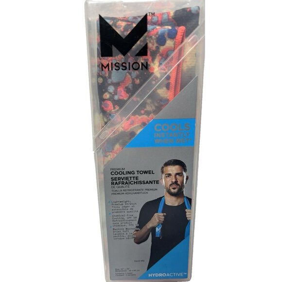 Mission HydroActive Gym Cooling Towel 10”x 33” Large Water Activated Sweat Towel - Picture 1 of 7